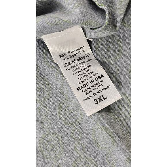 Lularoe simply comfortable size 3XL made in USA geometric stain glass green * - Picture 5 of 7